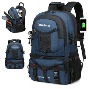 35L Travel Backpack, Compartmented, Laptop Protection, Side Pockets, Waterproof Material