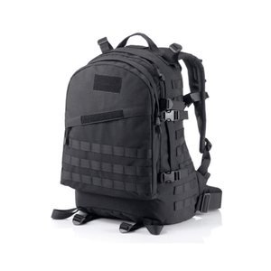 Military Tactical Backpack, 40L, Waterproof, 2 Compartments, Straps, PVC Coating, Roomy, 45x35x18cmBlack