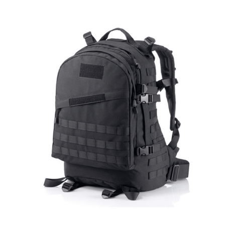 Rucsac Tactic Militar, 40L, Impermeabil, 2 Compartimente, Centuri de Prindere, Acoperire PVC, Incapator, 45x35x18cmNegru