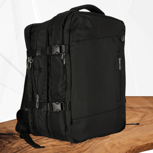 Travel Backpack, 3-4 Compartments, Waterproof Material, Additional Pockets, Expandable to 36 L, Polyester