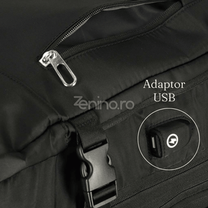Travel Backpack, 3-4 Compartments, Waterproof Material, Additional Pockets, Expandable to 36 L, Polyester