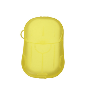 Set of 20 Soap Sheets, Mini Box Included, Single Use, Perfect for Travel, Biodegradable, Compact Size, 7x4.6cm