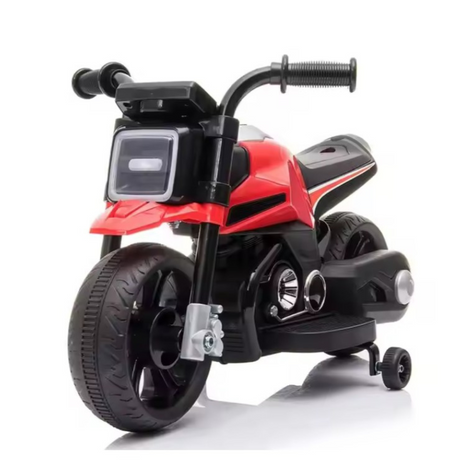 Electric Motorcycle, Training Wheels, Anti-Tipper Function, Lights and Music, 380W Motor, Children 3-7 Years Old