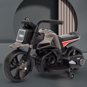 Electric Motorcycle, Training Wheels, Anti-Tipper Function, Lights and Music, 380W Motor, Children 3-7 Years Old