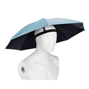 Umbrela de Cap, Banda Elastica de Prindere, Protectie Ploaie, Rezistenta UV, Diametru 69cm