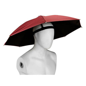 Umbrela de Cap, Banda Elastica de Prindere, Protectie Ploaie, Rezistenta UV, Diametru 69cm