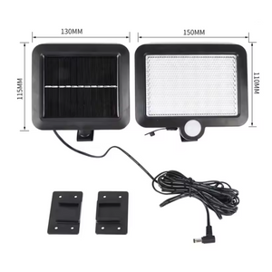 Lampa cu Panou Solar, Senzor de Miscare, 50W, 56-100 Leduri, Eficienta Energetica