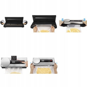 Vacuum Food Sealer, Built-in Scale, 120W, Bags Included, Gray
