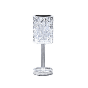 RGB Desk Lamp, Acrylic Crystal, 3 Intensity Levels, Touch, with Remote Control, Transparent