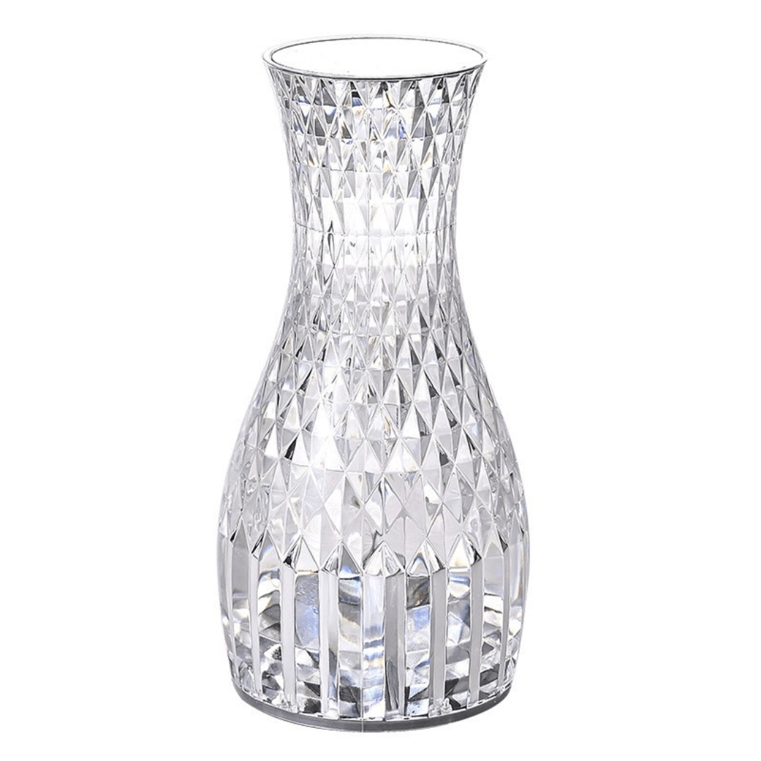 RGB Desk Lamp, Acrylic Crystal, 3 Intensity Levels, Touch, with Remote Control, Transparent