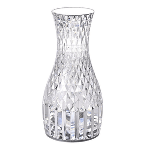 RGB Desk Lamp, Acrylic Crystal, 3 Intensity Levels, Touch, with Remote Control, Transparent