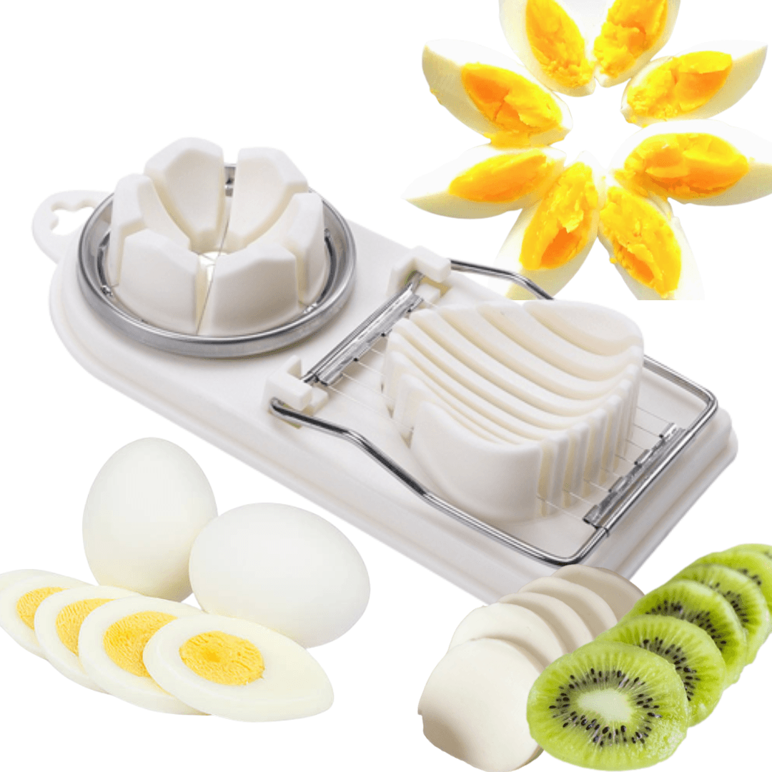 Multifunctional Slicer, 2 Shapes, for Eggs, Mozzarella, Practical, Easy to Use, 21.5cm x 8.5cm