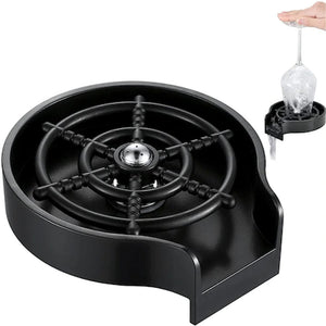 Zenino Glass/Bottle Rinser - Quick Wash, Easy Fixation to the Sink, Durable Material, Black 