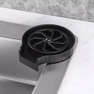 Zenino Glass/Bottle Rinser - Quick Wash, Easy Fixation to the Sink, Durable Material, Black 