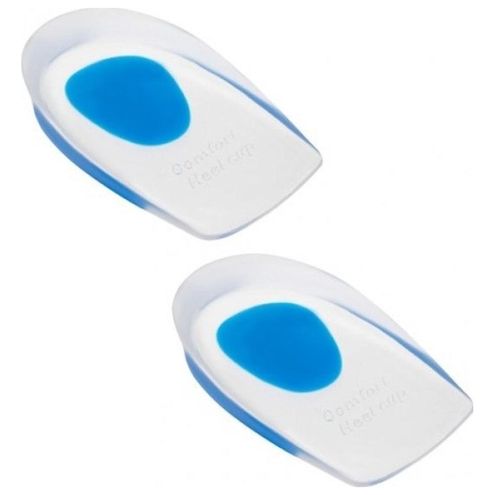 Set of 2 Elevating Insoles, Heel Support, Heel Pads, Silicone, Transparent